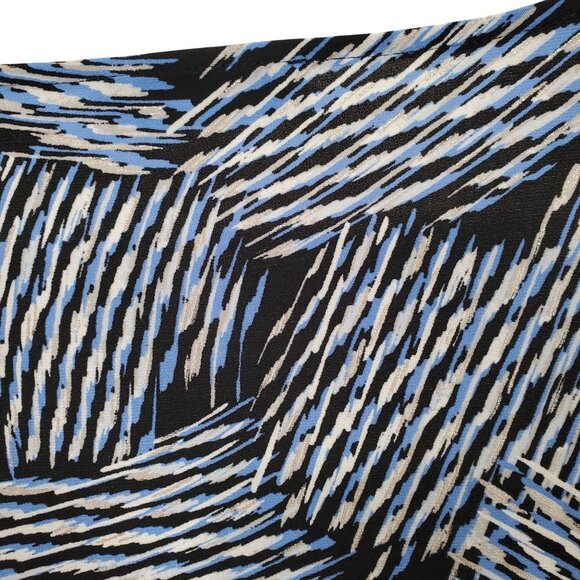 Kasper 3X Blouse Pullover Abstract Swirl Bell Sleeve Stretch Dressy Event Silver - Picture 13 of 13